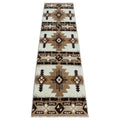 Flash Furniture Mohave Traditional Southwestern Style Area Rug - Rustic Ivory Accent Rug - 2' X 7' - Olefin Fibers With Jute Backing