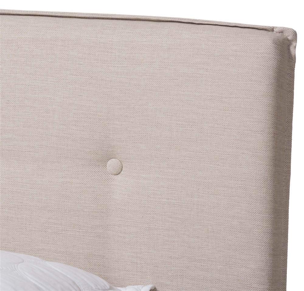Baxton Studio Audrey Fabric Upholstered Full Size Bed - Thumbnail 3