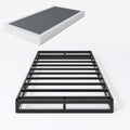 Shland Twin Box Spring 5 Inch Low Profile Heavy Duty Metal Structure With Easy Clean Fabric Bed Cover, Non-Slip, No Noise, Easy