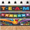 Welcome Back To School Banner Backdrop For Classroom Decoration First Day Of School Photography Background Decorations, Team Wor
