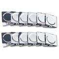 Ogrmar Metal Clip 1.2'-12 Pack Refrigerator Whiteboard Wall Magnetic Memo Note Clip Metal Clip (1.2')