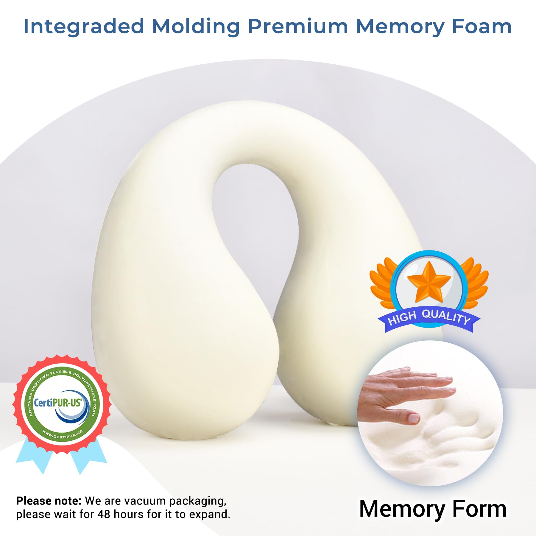 Coolbebe Kids Travel Neck Pillow, Toddler Neck Pillow For Traving, Softly Double Support Neck Pillow For Car & Airplane, Traveling Gifts For Toddler & Children(1, Yellowish Orange)