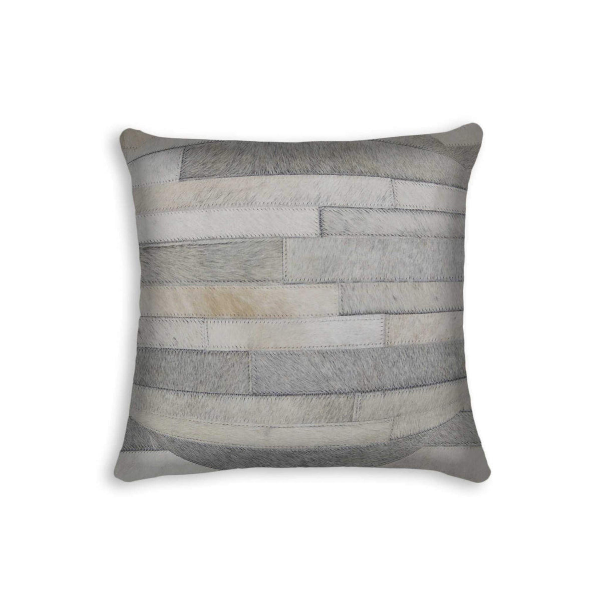 HomeRoots Kitchen Decorative Handcrafted Square Pillow with Hidden Zipper Closure - 18' x 18' x 5', Gray