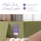 Carressa Linen Luxury Egyptian Cotton 4 Pc Full Size Sheet Set - 600 Thread Count Deep Pocket Fitted And Flat Sheets, Soft, Cool