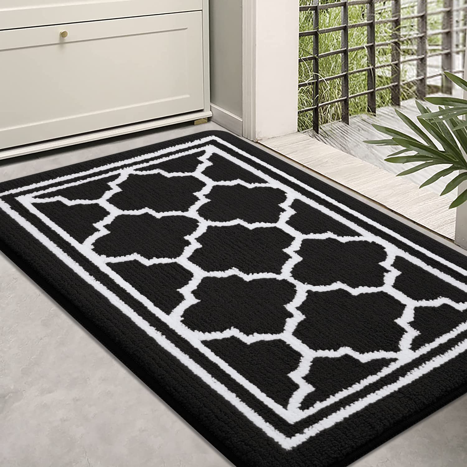 Buganda Indoor Door Mat, Resist Dirt And Absorbent Entrance Mat, Anti-Slip, Low Profile Inside Floor Mat Doormat For Entryway (2