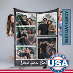 Dayofshe Printed In Usa-Ships Next Day, Customized Photo Blanket Gifts For Women Girlfriend, Personalized Blankets With Picture