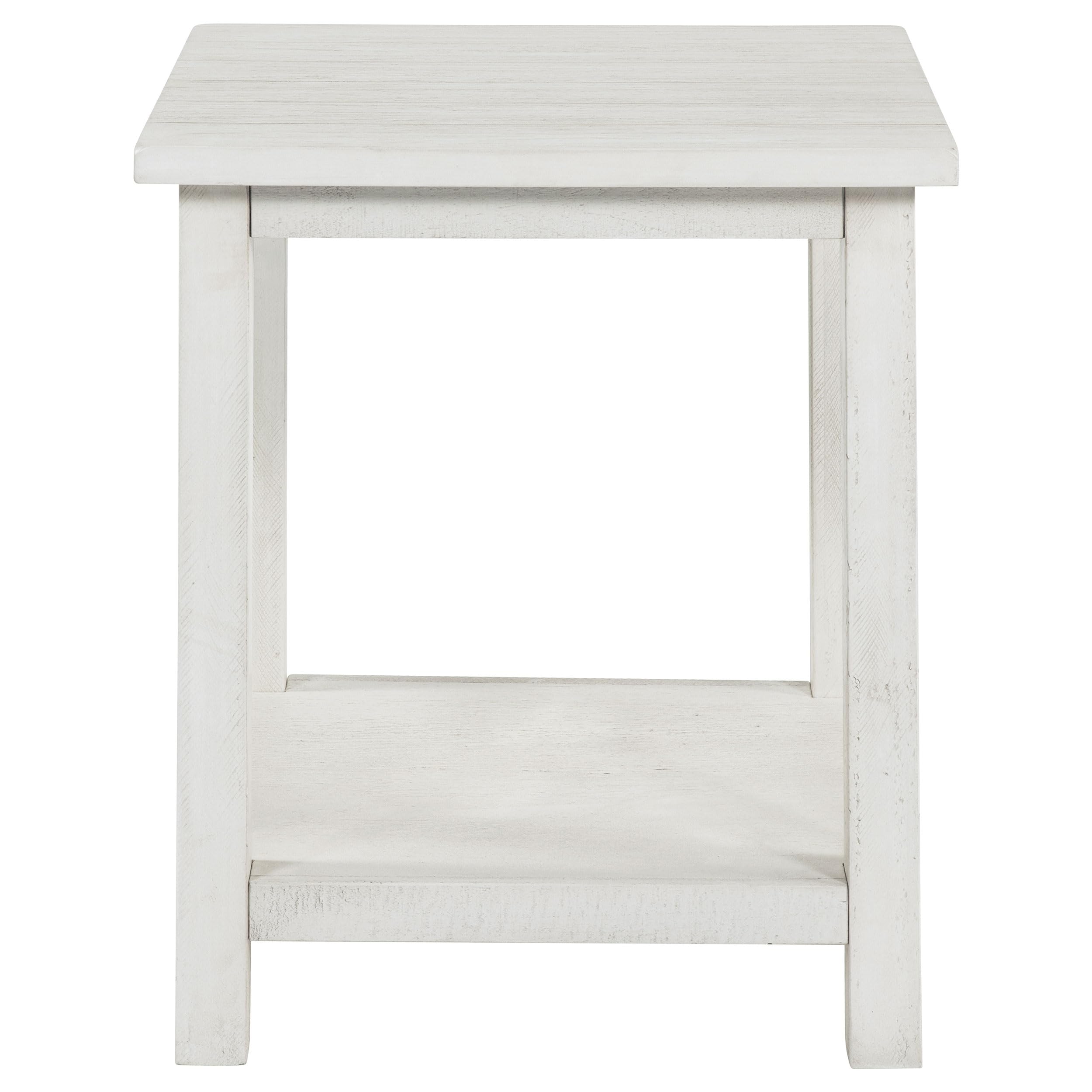 Coaster Home Furnishings Payne Wood End Table with Shelf White