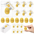 Wettarn 30 Sets Potato Stress Balls with Motivational Cards, Funny Employee Appreciation Gifts, Potato Stress Relief Keychains f