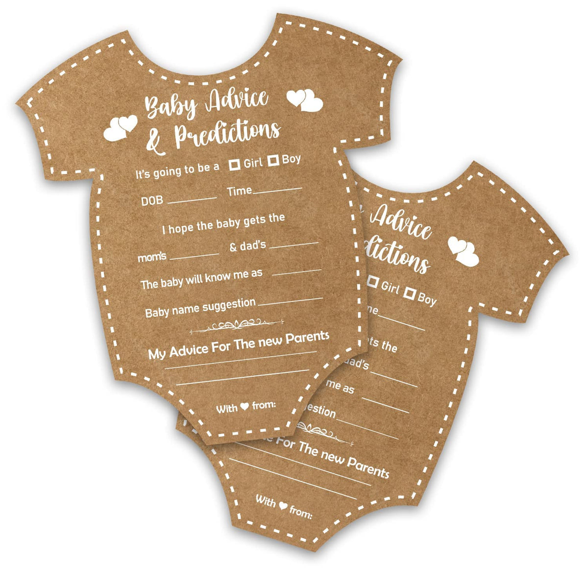 Party Propz Baby Advice Prediction Cards for BBY Shower Games, 18 Pcs Baby Name Suggestion, Baby Shower Game Cards for Guests, P