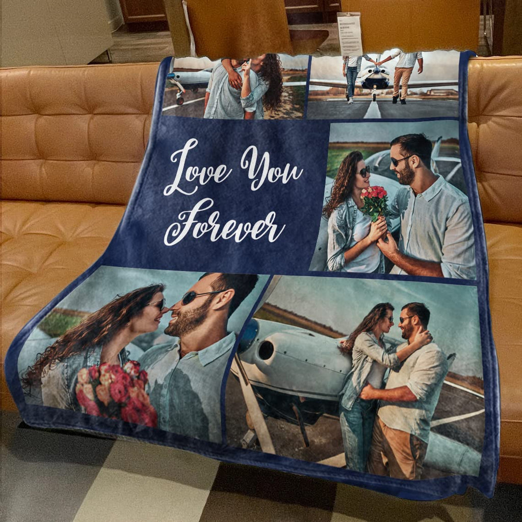 Memoshe Ships Next Day, Custom Blankets With Photos Personalized Couples Gifts Customized Picture Blanket I Love You Gifts Birth