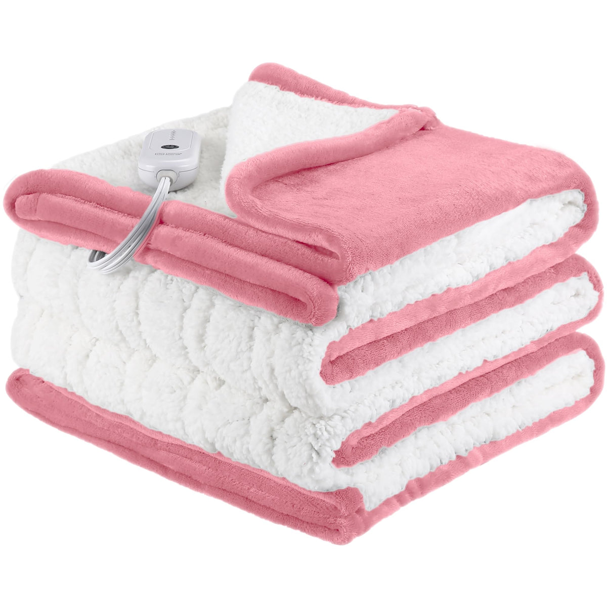 Electric Blanket Heated Blanket Twin Size, 62''X84'' Electric Heated Blanket With 10 Hours Auto Off & 5 Heating Levels And Super