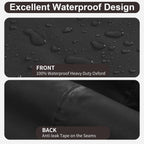 Purefit Outdoor Sectional Sofa Cover Waterproof L Shaped Patio Furniture Covers For Deck, Lawn And Backyard, 83”X104” Left Facing, Black