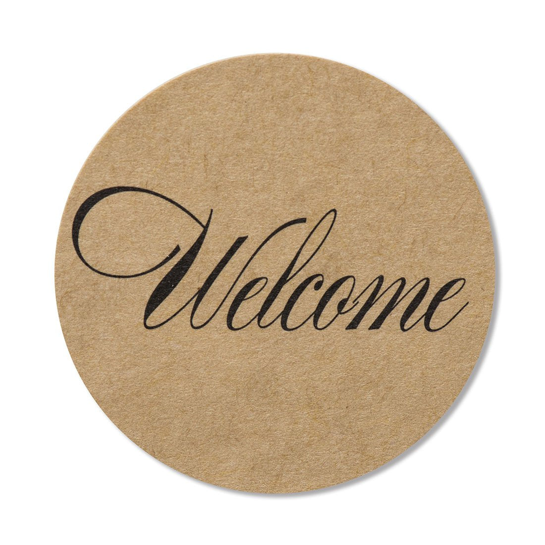 80-2    Kraft Welcome Stickers, Wedding Welcome Stickers, Wedding Favor Bag Sticker Labels