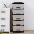 5 Layer Plastic Drawer Storage Organizer, Multipurpose Modular Cabinet For Home, Bedroom, Kitchen, Office & Living Room, Ideal S