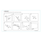 U Brands Glass Dry Erase Board, 96'X47', White Frosted Surface With Silver Grommets, Frameless, Includes Marker