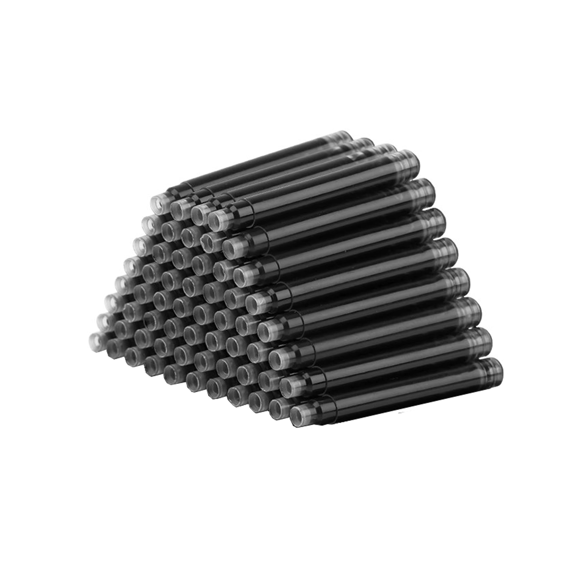 Zalantan Black Ink Cartridge For Fountain Pen Ink Cartridge Refillable Business Writing Pens Disposable Ink Pen Refills 3.4 Mm B