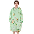 Letsfunny Blanket Hoodie,Oversized Wearable Sherpa Fleece Blanket Sweatshirt,Super Soft Warm Cozy With Giant Pocket,For Women Me