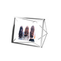 Umbra Prisma Picture Frame, 4x6 Metal Photo Display for Desk or Wall, 4 x 6, Chrome