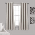 Lush Decor Insulated Grommet Blackout Window Curtain Panels, Pair, 52' W X 63' L, Wheat - Classic Modern Design - Chic Window