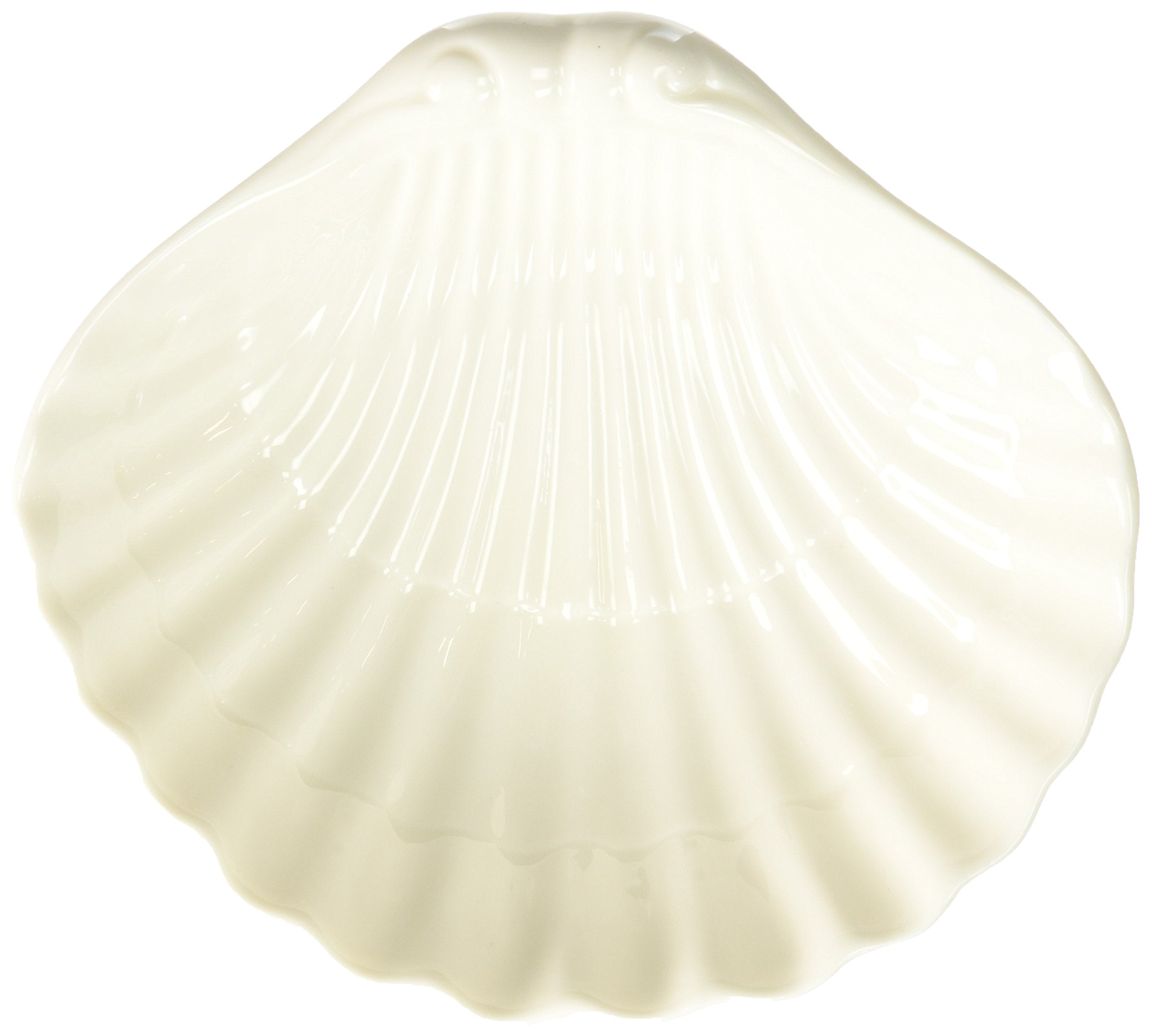 Abbott Collection Shell Soap Dish, White