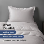 Duvet Cover Twin/Twin Xl Size Set - Extra Soft Twin/Twin Xl Size Duvet Cover 68 X 90 With 1 Pillow Shams - Hotel Luxury And Fade Free W/ Zipper Closures & Ties - Breathable Bedding Set (French Grey)
