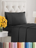 Twin Size 3 Piece Sheet Set - Comfy Breathable & Cooling Sheets - Hotel Luxury Bed Sheets For Women And Men - Deep Pockets, Micr