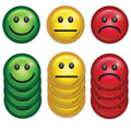 Storesmart - 2' Mood Magnets For Status Visualization - 15-Pack - Face2-Vp-15