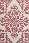 Mad Mats Traditional Outdoor Rug, Reversible Plastic Mat (4' X 6', New Wrought Iron - Deep Red)