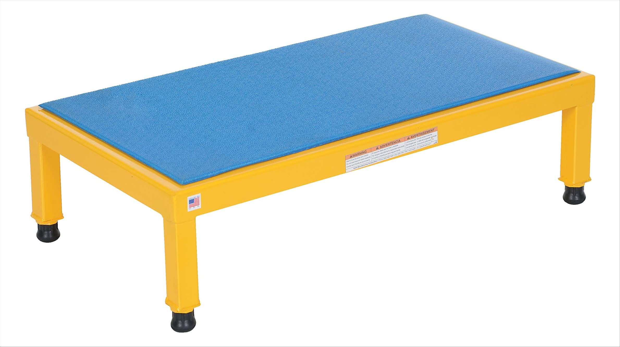 Vestil Aht-H-2436 Adjustable Work-Mate Stand With Ergo-Matting Deck, Steel, 36' Length X 24' Width Deck, 500 Lbs Capacity, 10'