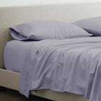 Flex Head King Sheets Sets For Adjustable Beds-Top Split King Sheets Sets (4 Pcs) King 34 Inch Down Sheets Light Grey Solid 16 Inch Deep Sheets