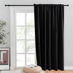 Nicetown Halloween Blackout Curtain For Sliding Door, Heavy-Duty Patio Door Curtains, Thermal Insulated Wide Drapes/Draperies Fo