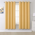 Desert Mist Curtains 63 Inches Long Soft Blackout Curtain Panels For Bedroom Room Darkening Solid Window Drapes For Living Room