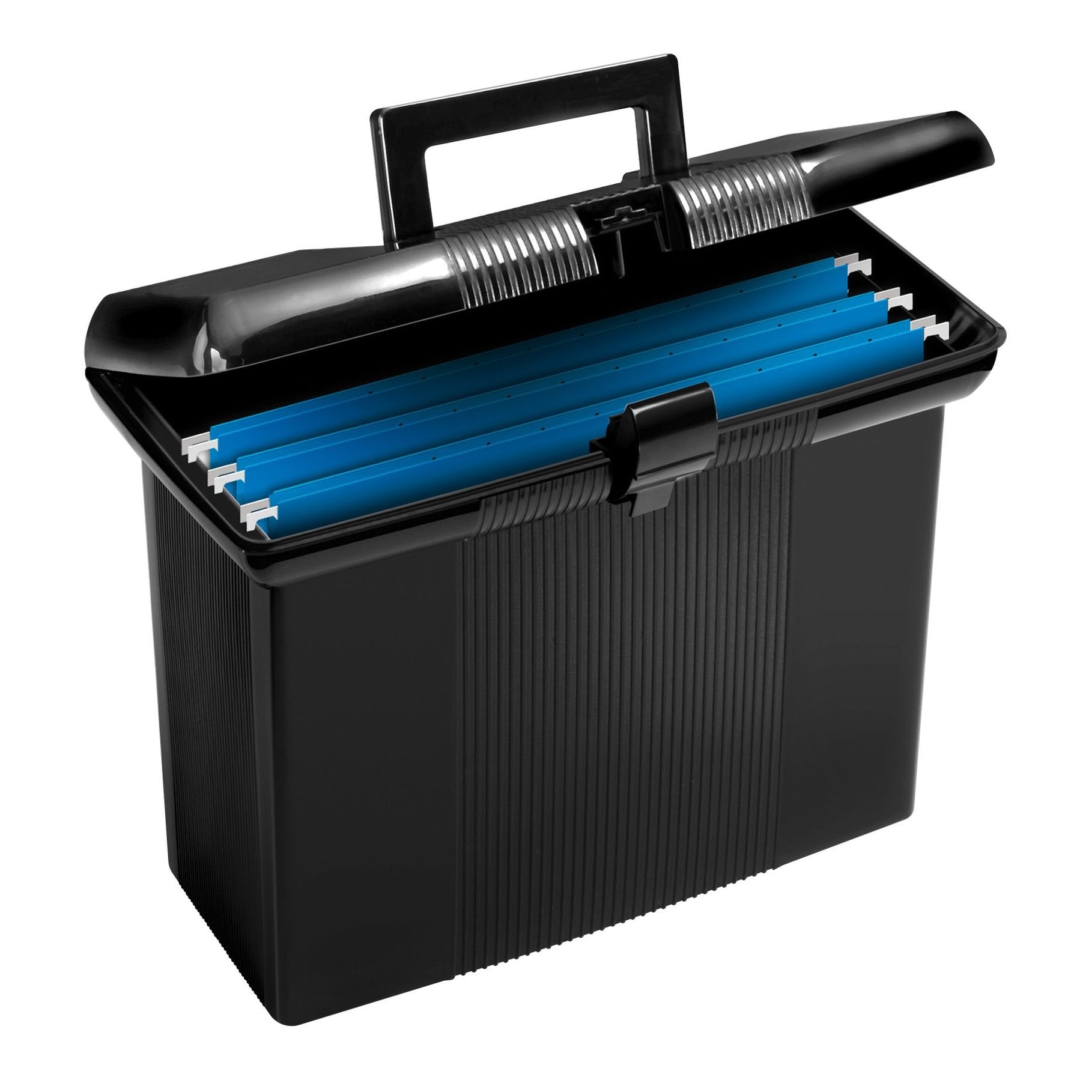 Tops Pendaflex Portable File Box, Black, 11' H X 14' W X 6-1/2' D (41732)