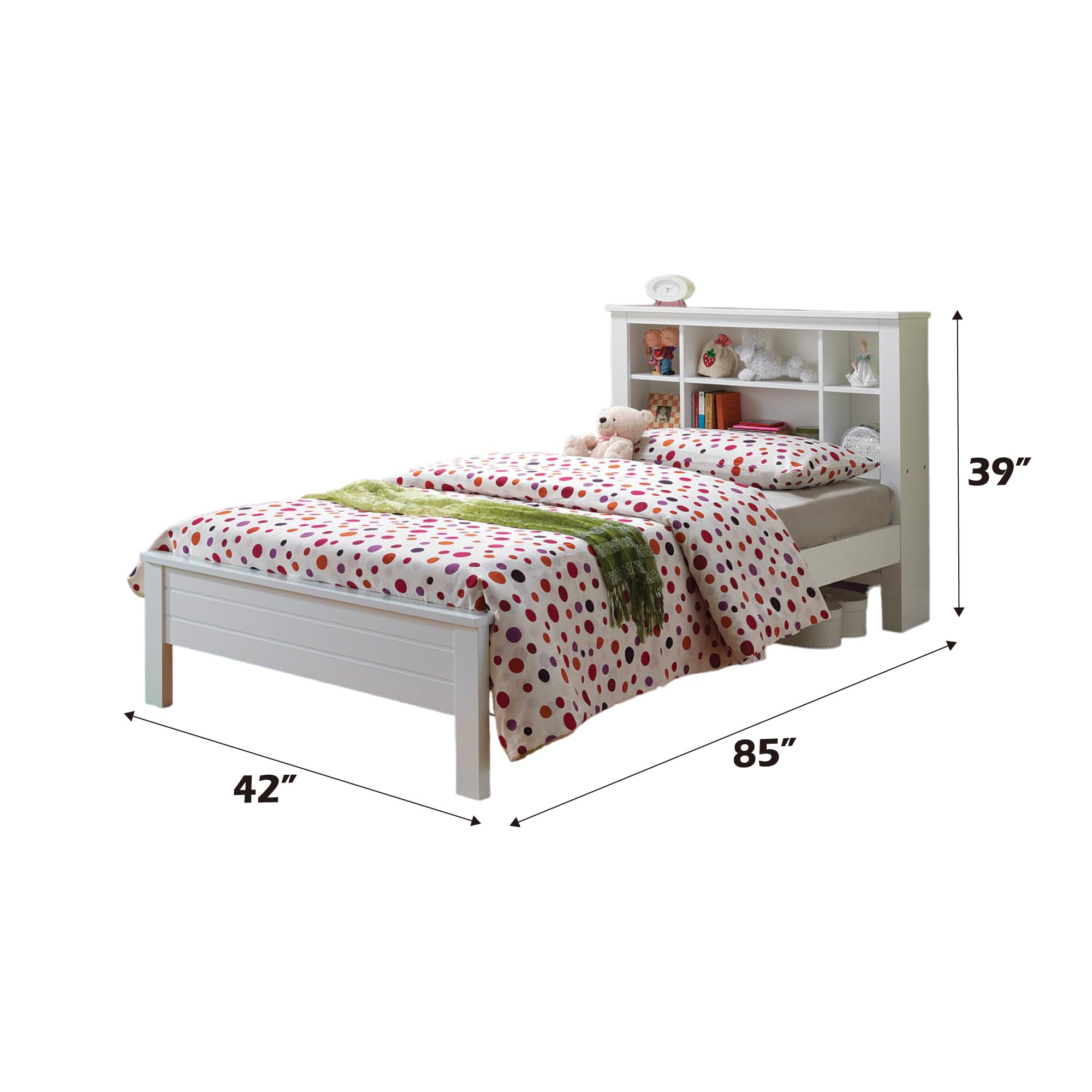 Acme Yara Twin Bed in White