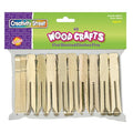 Creativity Street Flat Wood Slotted Clothespins, 3-3/4 Length, 40 Clothespins/Pack
