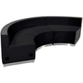 Flash Furniture HERCULES Alon Series Black LeatherSoft Reception Configuration, 3 Pieces