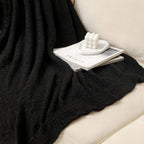 Bearberry Super Soft Fluffy Throw Blanket Lightweight Cozy Warm Throw Blankets For Couch Bed Sofa All Season (Black, 50   X60