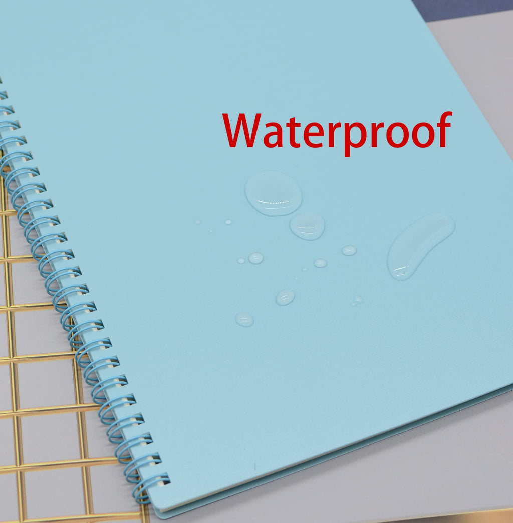 Yansanido Spiral Notebook, 4 Pcs 10.5 Inch X 7.45 Inch B5 Thick Plastic Hardcover 7Mm College Ruled 4 Color 80 Sheets -160 Pages