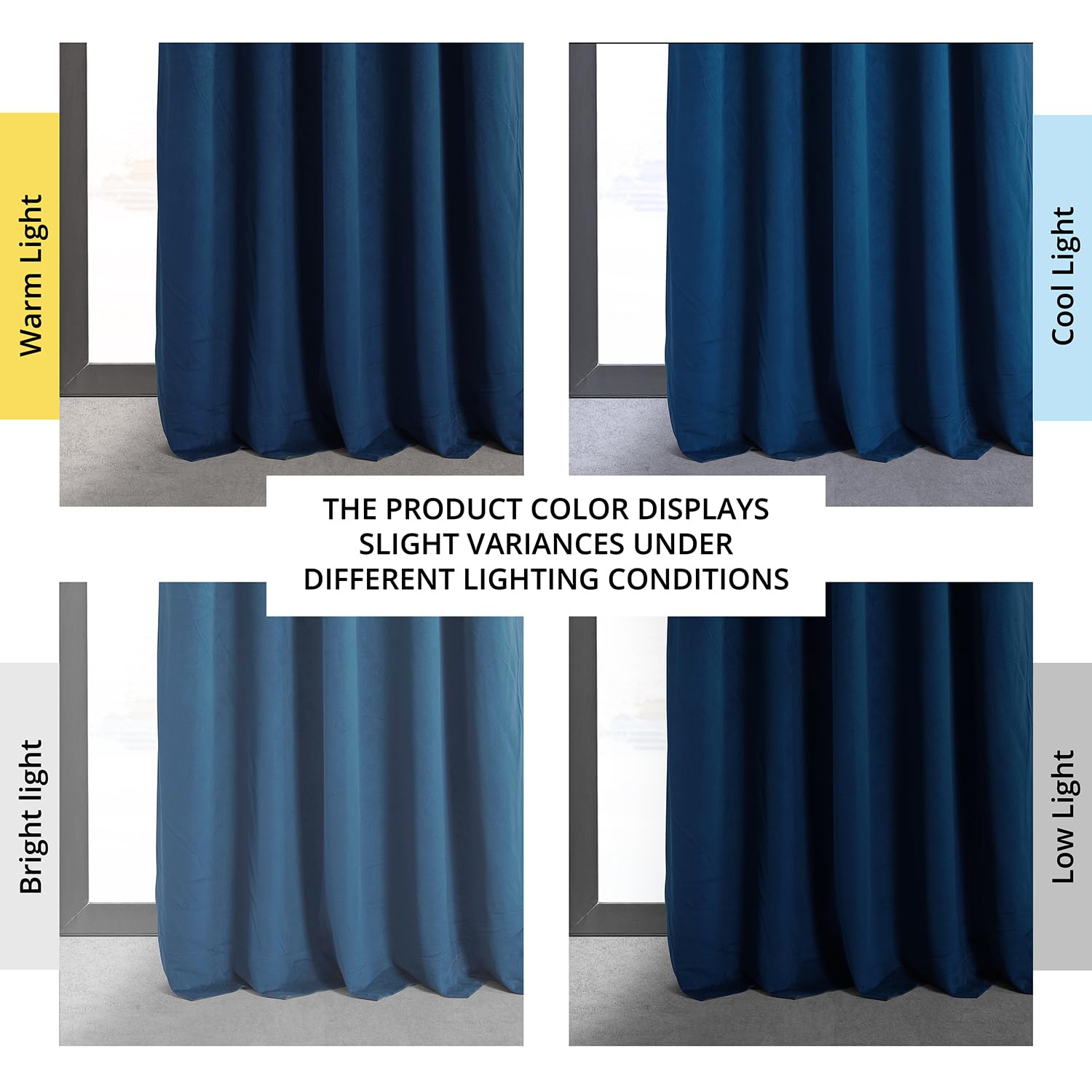 Hpd Half Price Drapes Signature Velvet Thermal Blackout Curtains For Living Room 108 Inch Long (1 Panel) Rod Pocket Insulated Blackout Curtains For Bedroom Window Curtains, 50W X 108L, Union Blue