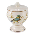 Avanti Linens - Covered Jar, Countertop Organizer, Nature Inspired Home Decor (Gilded Birds Collection)