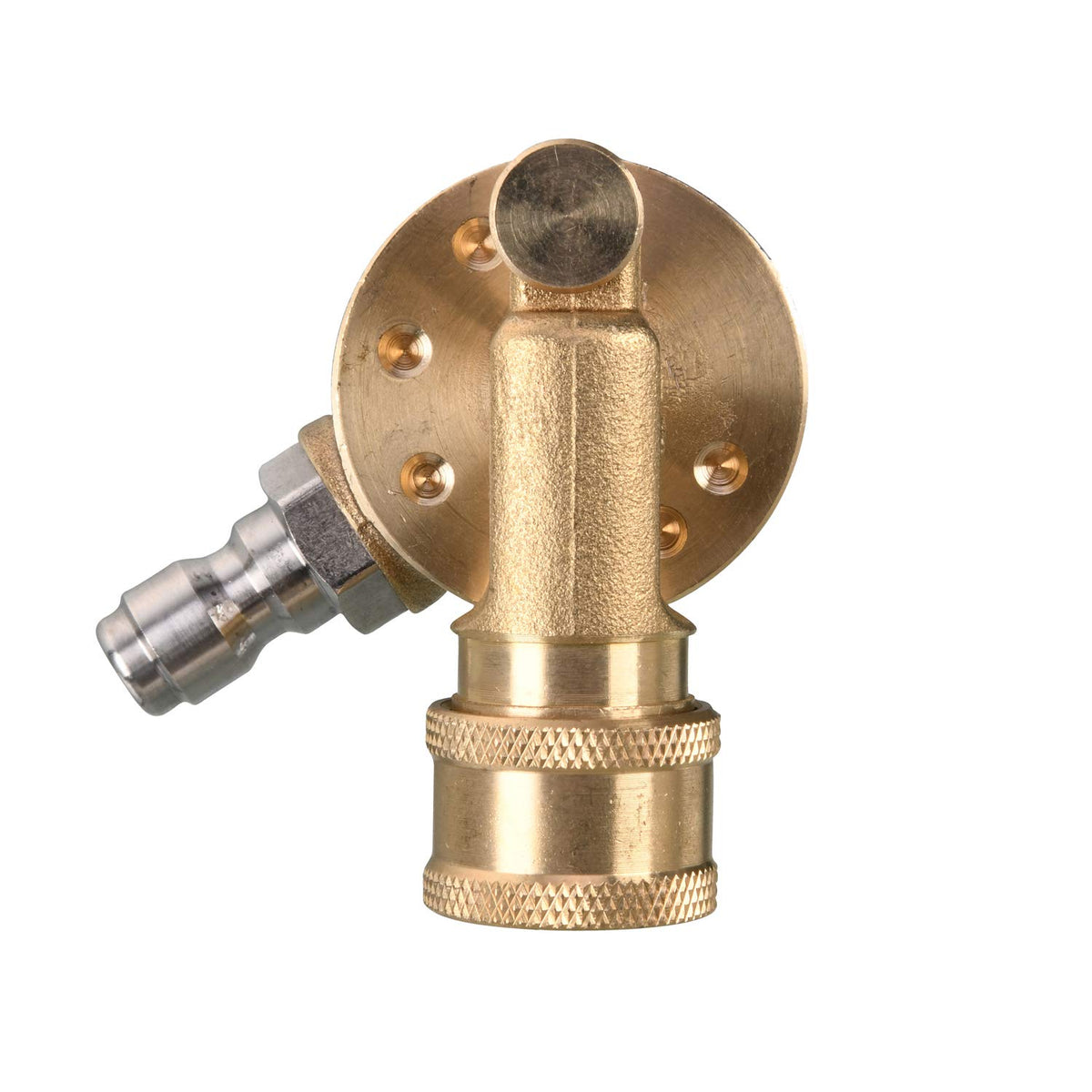 Tool Daily Pivoting Coupler For Pressure Washer Tips, Gutter Cleaner Attachment, 1/4 Inch Quick Disconnect, 240 Degree, 4500 Psi