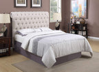 Devon Tufted Upholstered Bed Beige, California King