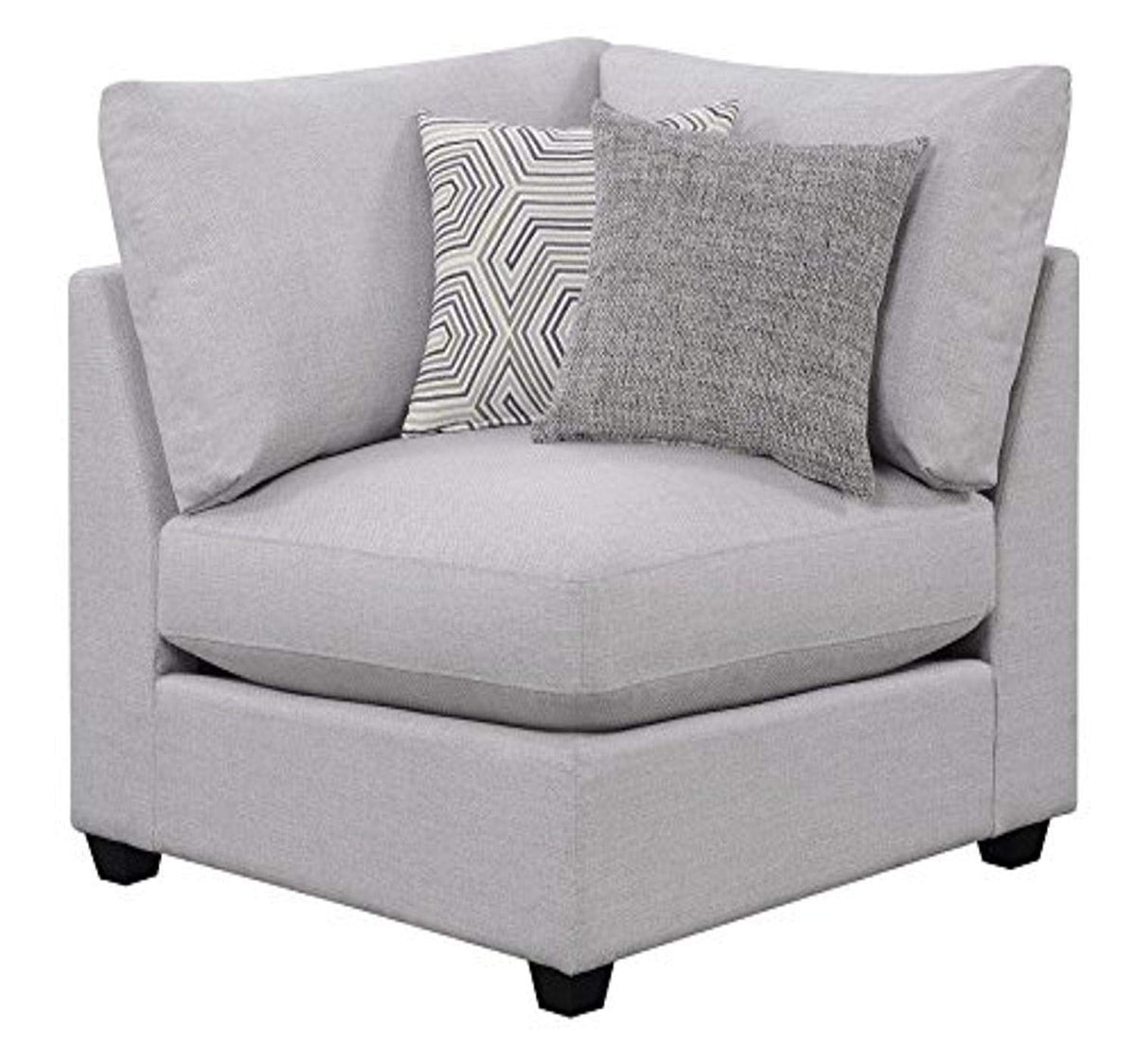 Coaster 551222 Charlotte Sectional Armless Chair Corner, Grey