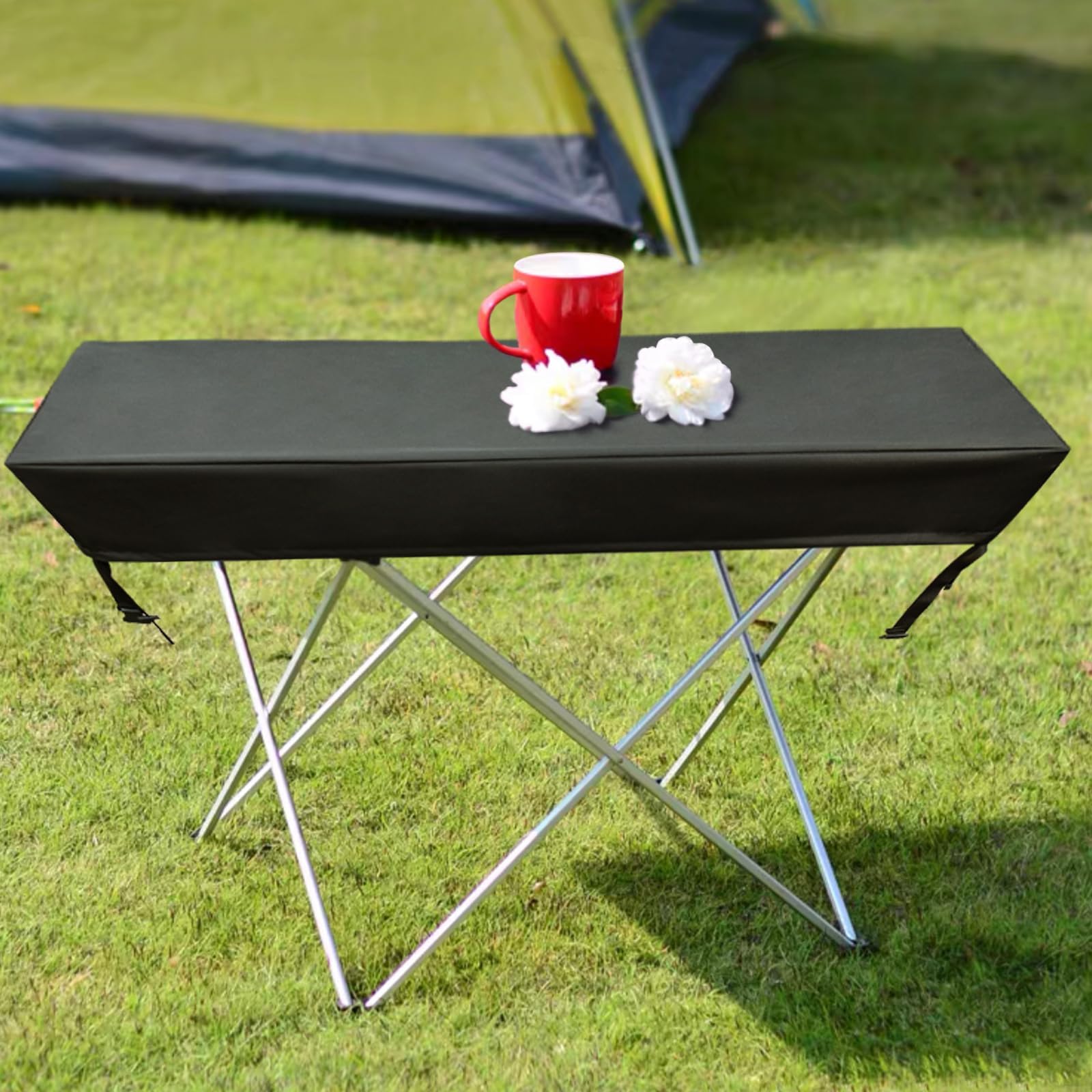 Sunico Outdoor Patio Table Cover Rectangle, Waterproof Outdoor Patio Furniture Cover For Tables 100X50X6 Inch