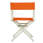 Casual Home 18" Director'S Chair White Frame With Tangerine Canvas