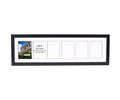 CreativePF- 6 Opening Glass Face Black Picture Frame to hold 5 by 7 inch Photographs including 10x36-inch White Mat Collage