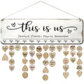 Grandma Mother Best Christmas Gifts from Son in Law, Family Birthday Tracker Calendar Board Wall Hanging to Reminder Important D
