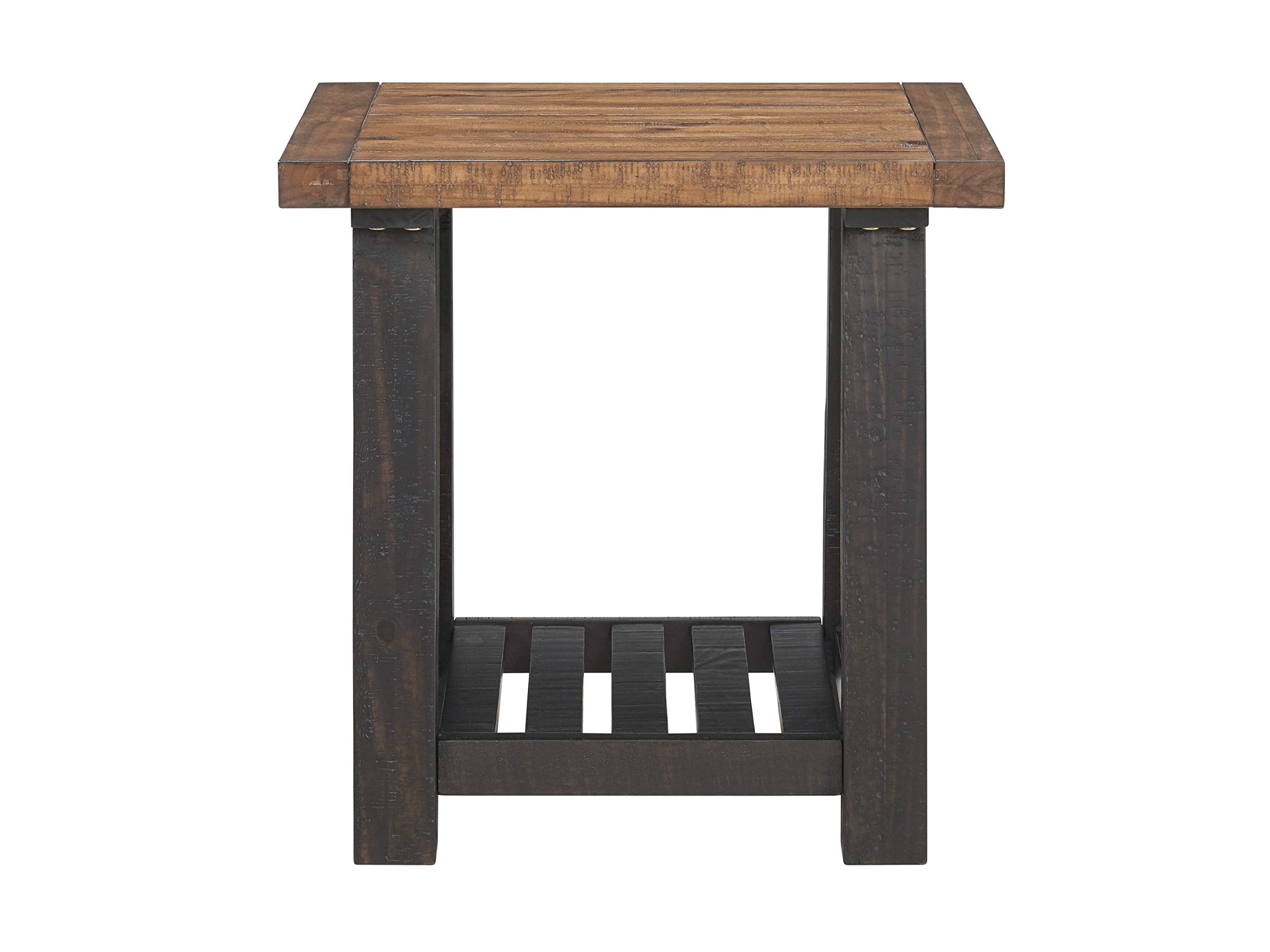 Martin Svensson Home End Table, Black Stain And Natural