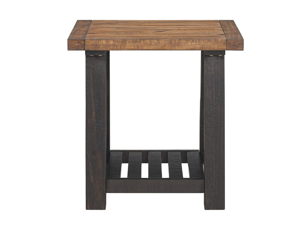 Martin Svensson Home End Table, Black Stain And Natural