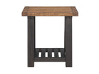 Martin Svensson Home End Table, Black Stain And Natural